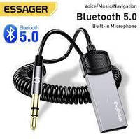 Брендовый Bluetooth-адаптер Essager Bluetooth 5.0 автомобильный приемник AUX с микрофоном (чистый звук)