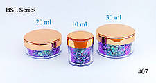 ГЛІТЕР СУХИЙ ГОЛОГРАФІЧНИЙ CHAMELEON CHUNKY GLITTER 10 ml, фото 2