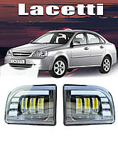 LED противотуманки CHEVROLET LACETTI 2003-2012г Фары 45W белый+желтый светотеневая граница дхо + поворот