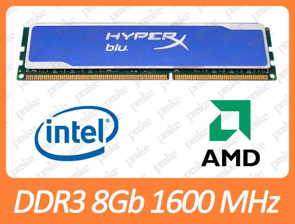 DDR3 8GB 1600 MHz (PC3-12800) Kingston HyperX blu. KHX1600C10D3B1