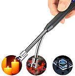 Імпульсна гнучка запальничка USB для свічок, кухні, плити, фото 3