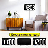 Настінний електронний годинник Mids з великими цифрами і датою. Настільний годинник., фото 6