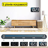 Настінний електронний годинник Mids з великими цифрами і датою. Настільний годинник., фото 3