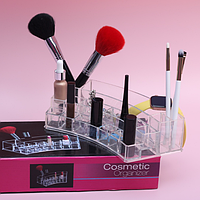 Органайзер-стойка для косметики прозрачный акриловый Acrylic Organizer For Cosmetics (transparent)