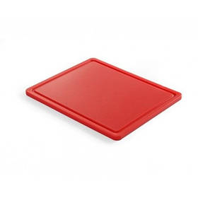 Дошка обробна HACCP GN 1/2 Hendi 826119 260x320х12mm червона для сирого м'яса