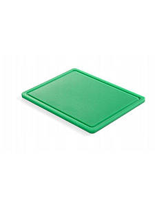 Дошка обробна HACCP GN 1/2 Hendi 826133 260x320х12mm зелена для овочів.