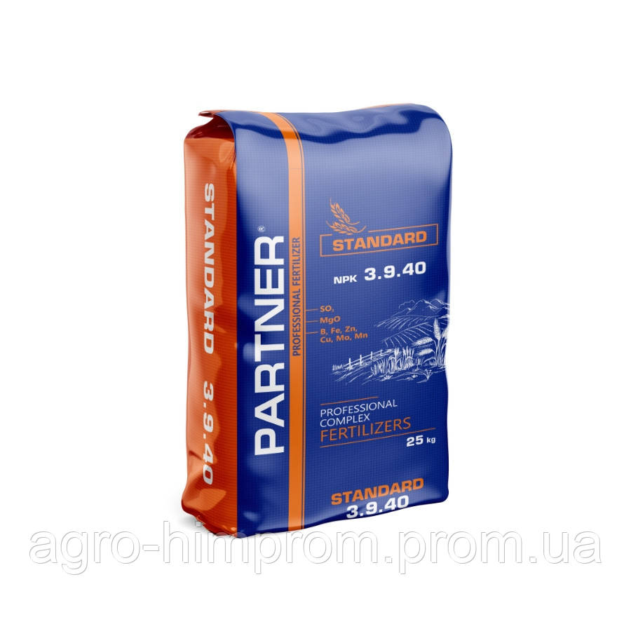 КОМПЛЕКСНЕ ДОБРИВО NPK 3.9.40+S+MG+МЕ фосфор+ сірка