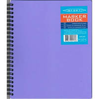 Блокнот для скетч маркерів B5 на спіралі 40арк пластикова обкладинка 120 г/м2 MB5340