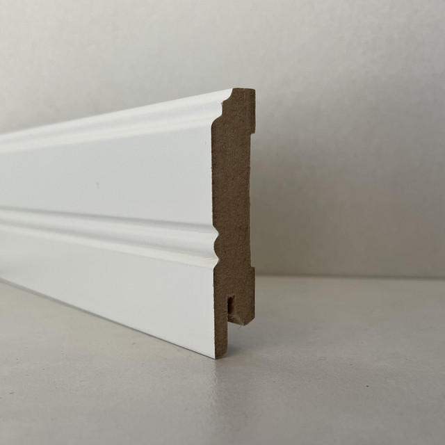 Белый Плинтус МДФ Напольный Декоративный 60х12х2000 Мм. — Купить ...