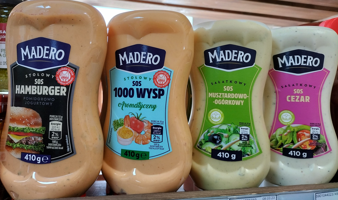 Соус Madero в ассортименте 410g Соус для бургеров Соус для салата ...