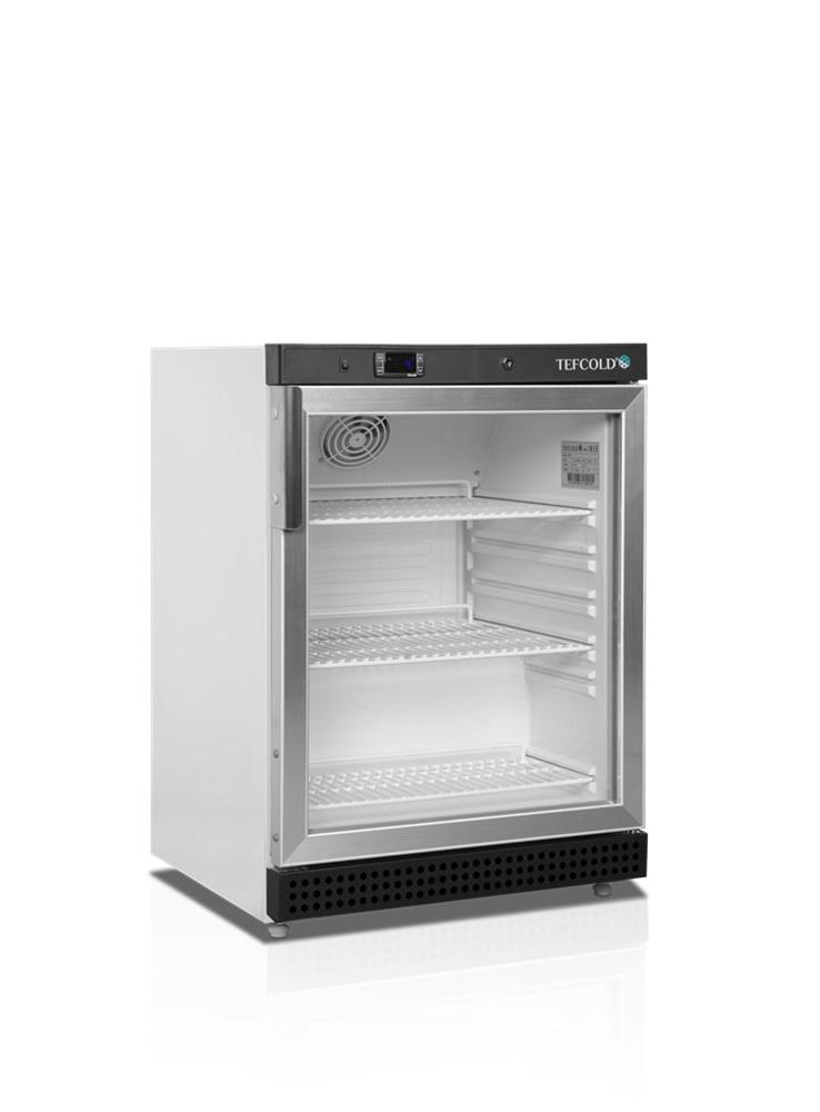 Холодильна шафа 130 л Tefcold UR200G зі склом