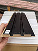 Стінова рейкова панель МДФ Чорний 117х2800 мм, фото 3