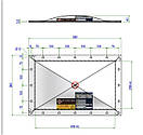Панелі скидання тиску в норії VIGILEX VD 410×410, вентиляційні панелі, ATEX панелі, фото 4