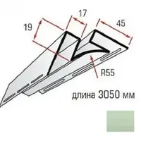 Кут внутрішній Альта-Профіль Alta-Siding 3,05м оливковий