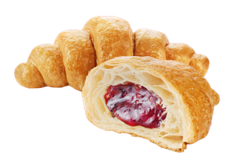 Круасани Raspberry fairytale з малиновим наповнювачем (ваговий без індивідуальної упаковки)  1,65 кг ТМ TONIYA