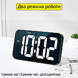 Настінний електронний годинник Mids з великими цифрами і датою. Настільний годинник., фото 5