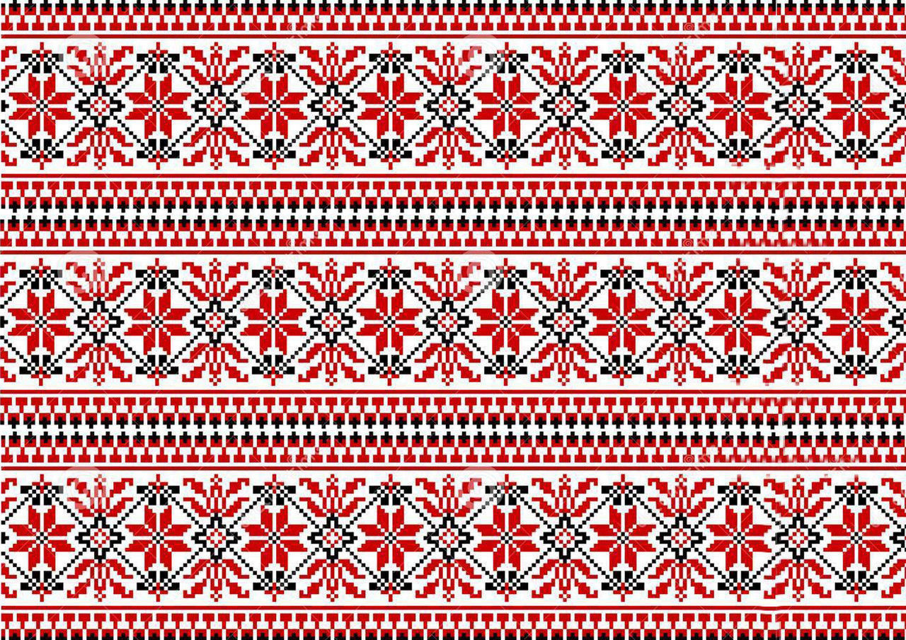 Вишиванка червона Вафельна картинка