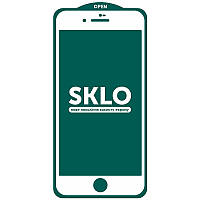 Защитное стекло SKLO 5D для Apple iPhone 7 Plus / 8 Plus (Белый)