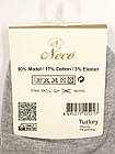 Жіночі ультракороткі шкарпетки Neco modal нитка, літні однотонні, розмір 36-39, 6 пар/уп. сірі, фото 2