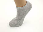 Жіночі ультракороткі шкарпетки Neco modal нитка, літні однотонні, розмір 36-39, 6 пар/уп. сірі, фото 3