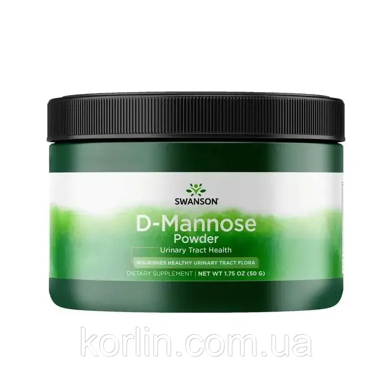 D-Маноза Порошок 50 г Swanson D-Mannose Powder США Доставка з ЄС