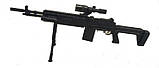 Іграшка Автомат гвинтівка Cyma P.1160 з пістолетом 2в1, сошки, лазер, ліхтар, фото 7