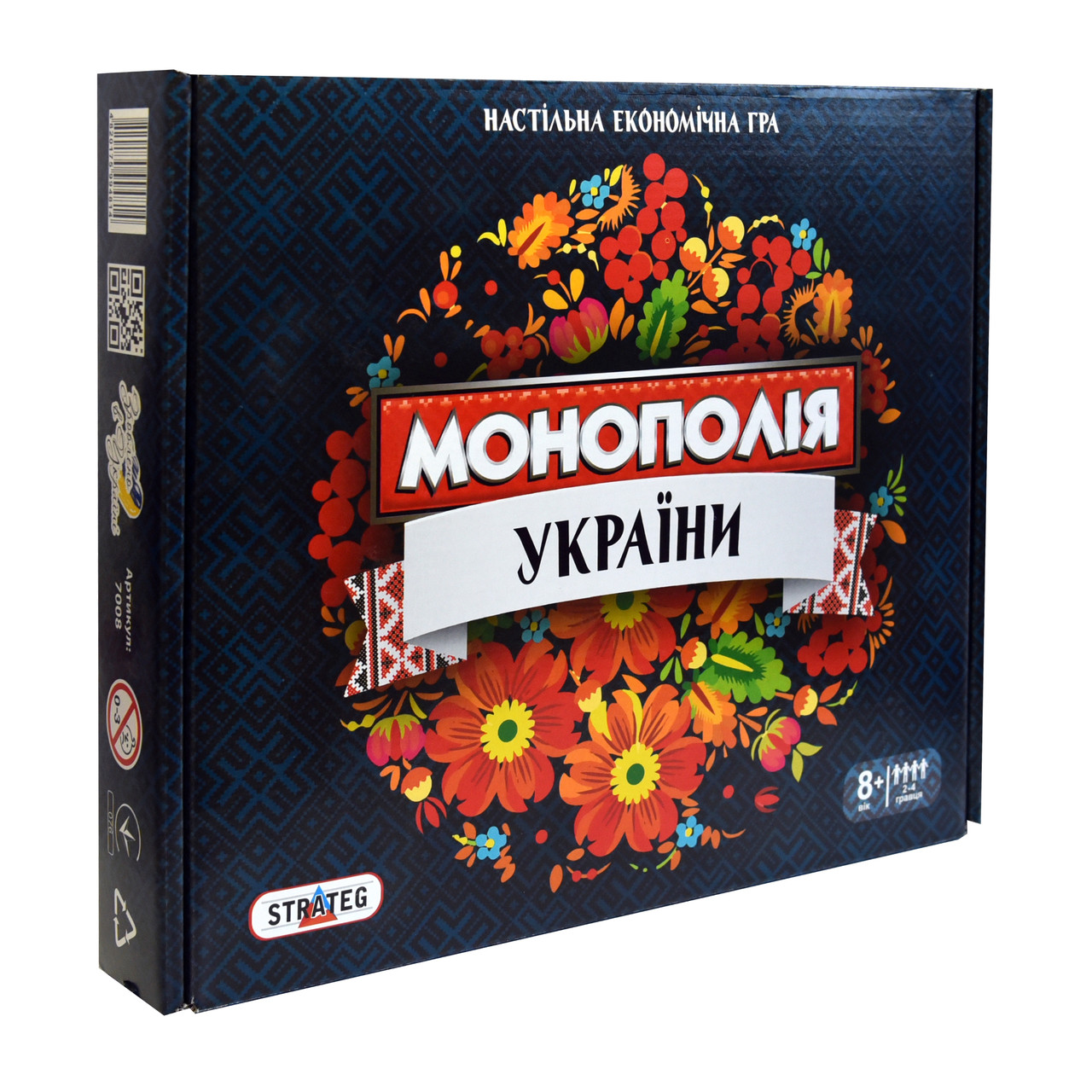 Настільна гра для дітей і дорослих Strateg Монополія України LUX 7008
