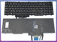 Клавиатура для DELL Latitude E5550, E5570, E5580, Precision 7510, 7710 (RU Black с подсветкой и поинтстиком)