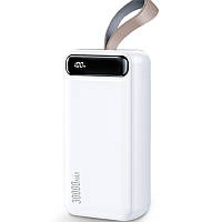 УМБ портативне зарядне Power Bank Wekome Minre WP-281 30000mAh 2USB, Type-C, 2.1A, біле