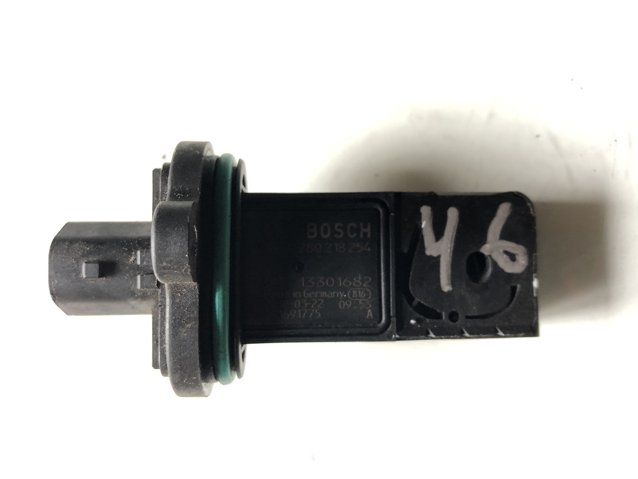 Датчик масової витрати повітря Opel Astra J 1.4T 1.6T 13301682 0280218254 No46