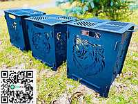 Компактний та оригінальний розбірний барбекю мангал "Полум’я", фото 6