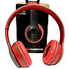 Бездротові Bluetooth навушники з мікрофоном, радіо, MP3, microCD, P47, Червоний / Гарнітура з MP3 плеєром, фото 9