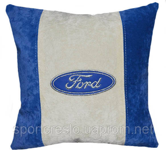Сувенірна подушка в машину з логотипом Ford форд