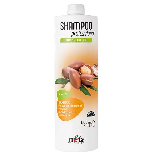 Зволожувальний шампунь для пошкодженого волосся Itely Hairfashion Shampoo Professional Argan Oil 1000 мл, фото 1
