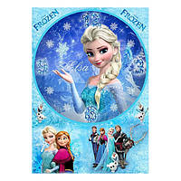 Вафельна картинка для торта Холодне серце 14