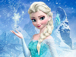 Вафельна картинка для торта Холодне серце 19