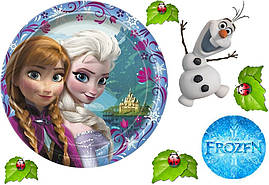 Вафельна картинка для торта Холодне серце 21