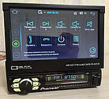 Автомагнітола автомобільна магнітола 1DIN 7188A Android 10 з виїзним 7 дюймовим сенсорним екраном, фото 2