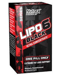 Жироспалювач - Lipo-6 Black Ultra conncentrate - Nutrex - 60 капс