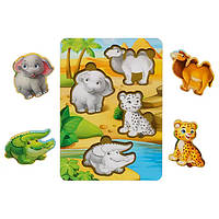 Вкладки тварини Африки-2 (фон з підказкою)