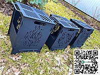 Компактний та оригінальний розбірний барбекю мангал "Полум’я", фото 4