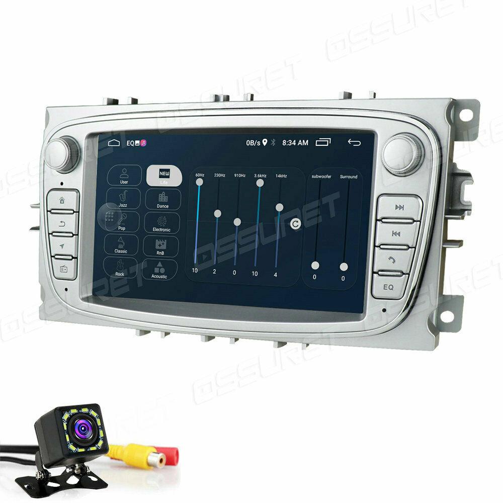 7" Автомобильная GPS-навигация Android10 Стереорадио для Ford C/S MAX Galaxy Kuga Silver - фото 3 - id-p1791461163