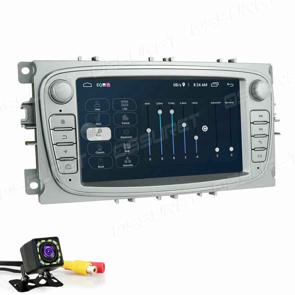 7" Автомобильная GPS-навигация Android10 Стереорадио для Ford C/S MAX Galaxy Kuga Silver - фото 4 - id-p1791461163