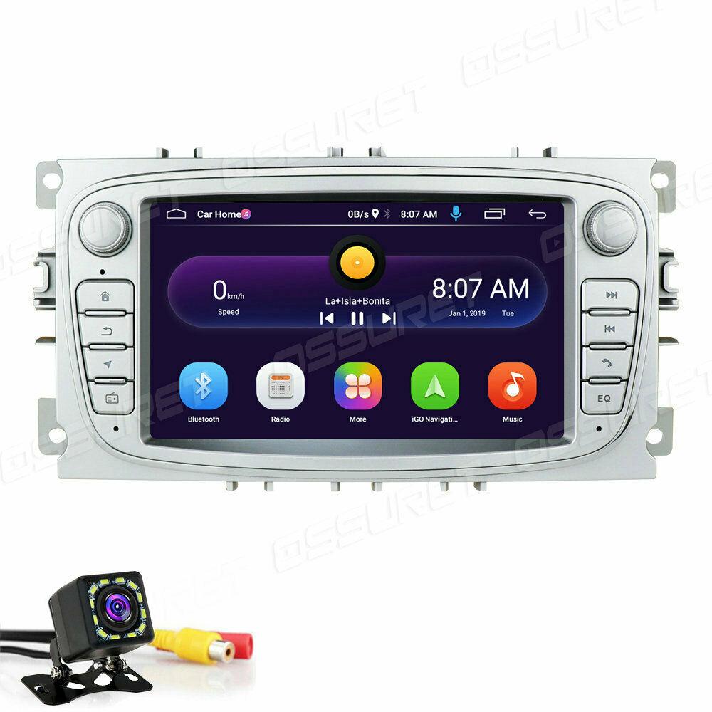 7" Автомобильная GPS-навигация Android10 Стереорадио для Ford C/S MAX Galaxy Kuga Silver - фото 6 - id-p1791461163