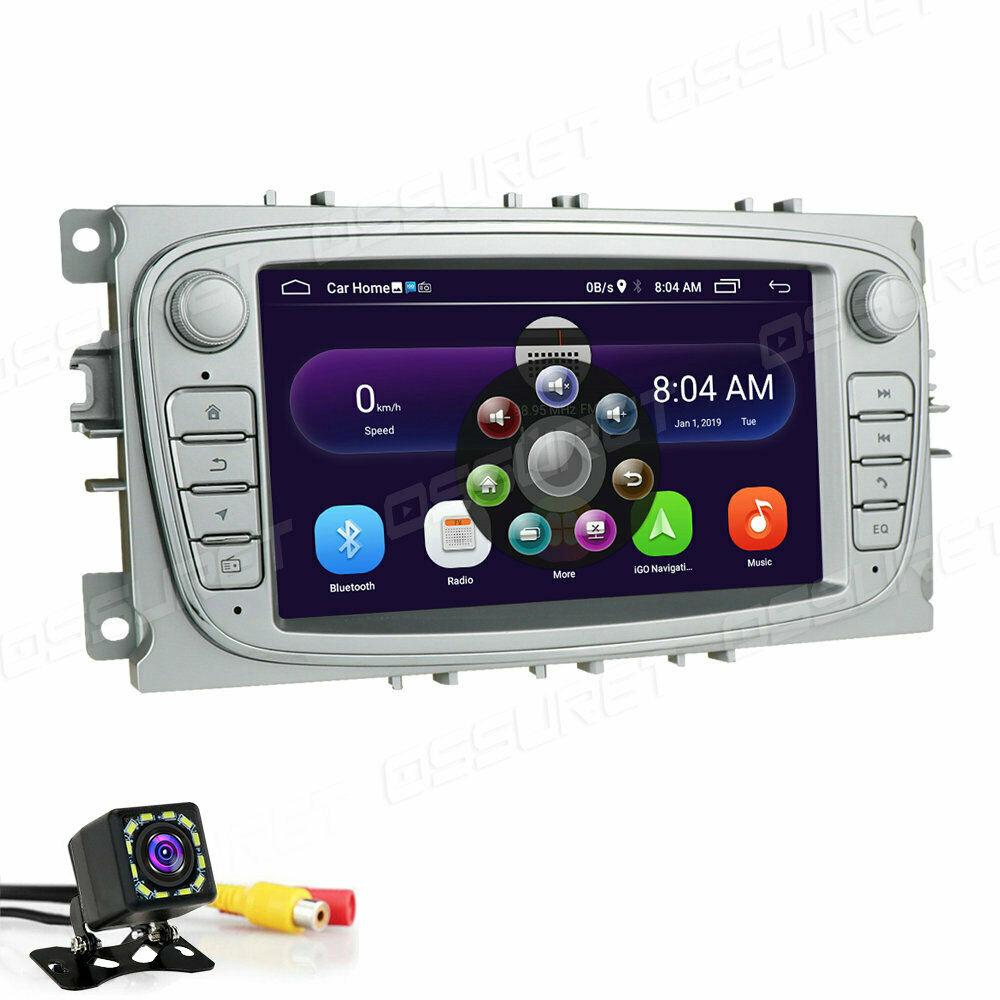 7" Автомобильная GPS-навигация Android10 Стереорадио для Ford C/S MAX Galaxy Kuga Silver - фото 7 - id-p1791461163