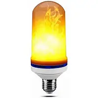 Лампа/Лампочка светильник с эффектом пламени led flame bulb | имитация огня Е27 4шт