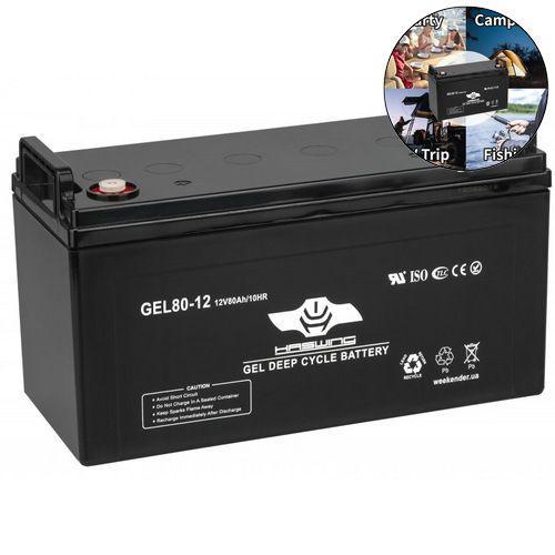 Тяговий акумулятор Haswing. 12V. 60A/h GEL. Без З/У. Гелева тягова акумуляторна батарея.