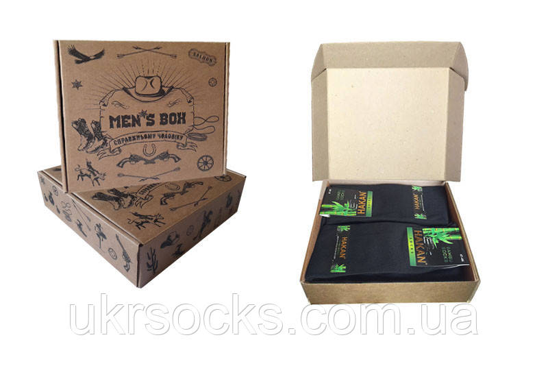 Подарунковий набір шкарпеток Men`s box Преміум класика (кейс шкарпеток) 41-44р | 8 пар