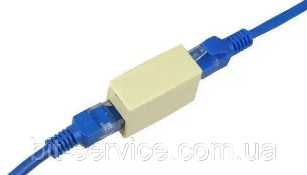 З'єднувач RJ45 to RJ45, CAT 5e, UTP, білий