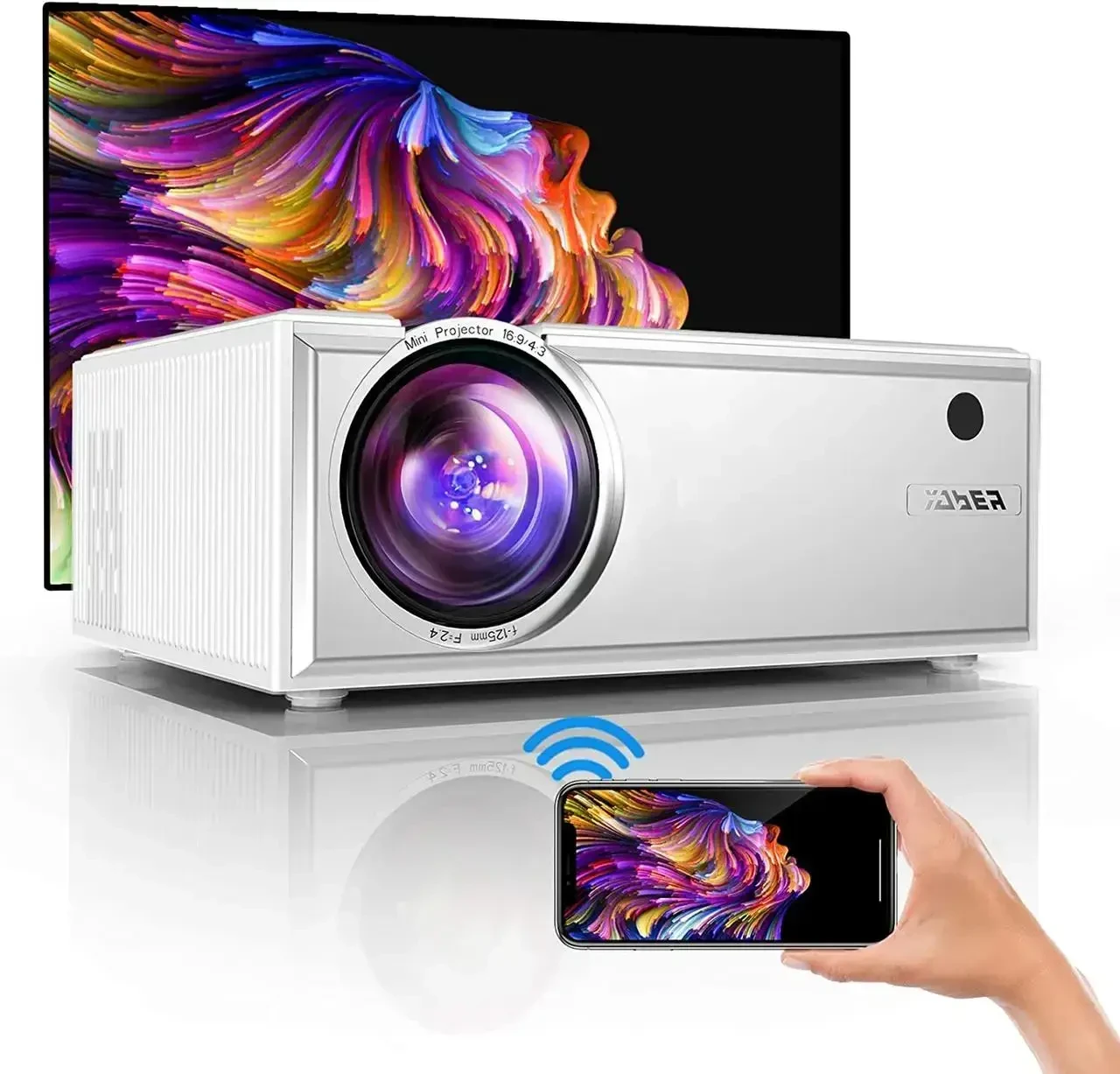 Мини-проектор YABER Y61 Wi-Fi 6000L (ID#1791462289), цена: 6200 ?, купить  на Prom.ua